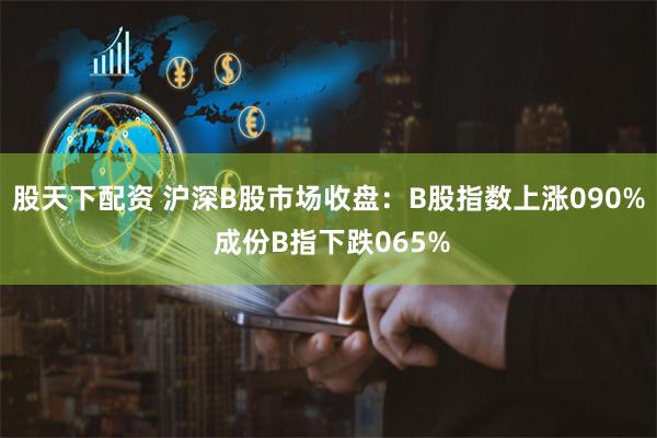 股天下配资 沪深B股市场收盘：B股指数上涨090% 成份B指下跌065%